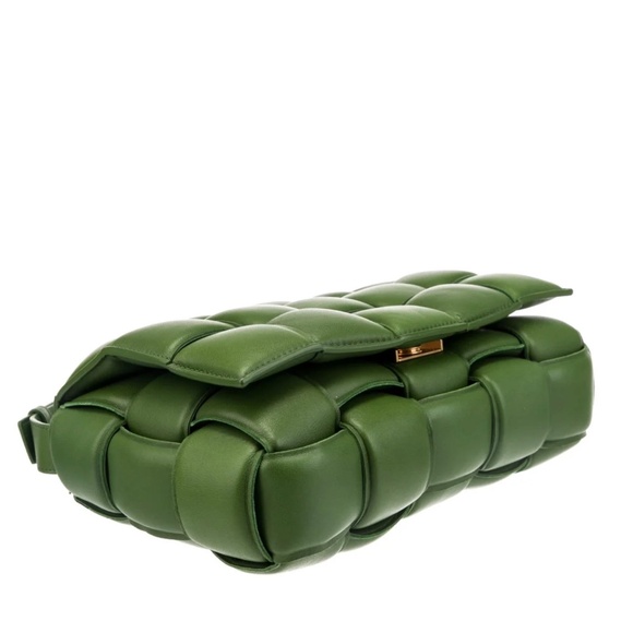 Bottega Veneta Padded Intrecciato Lambskin Cassette Cross-Body Bag In Avocado - Picture 10 of 16